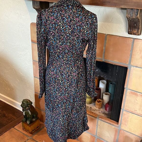 Diane von Fürstenberg multi colored confetti, Catherine silk dress, 4! - Picture 7 of 13